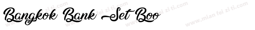 Bangkok Bank Set Boo字体转换
